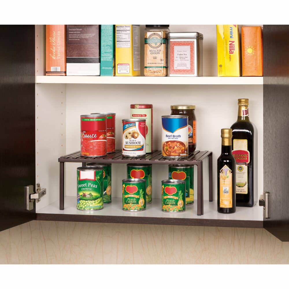 Kitchen Cabinet Shelf Organizer
 Seville Classics Expandable Kitchen Cabinet Shelf