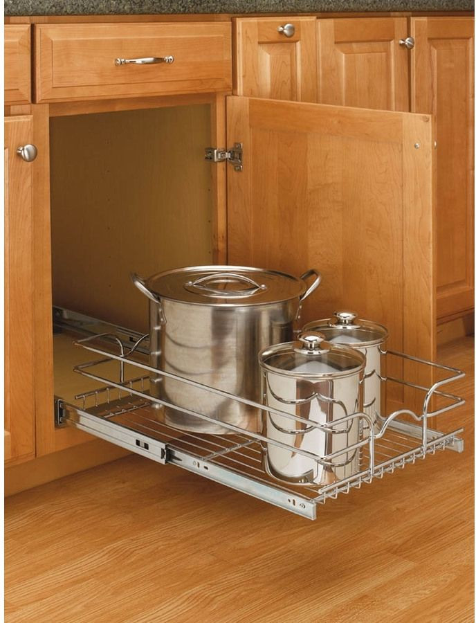 Kitchen Cabinet Sliding Organizers
 Pull Out Metal shelves Sliding Cabinet Basket Kitchen