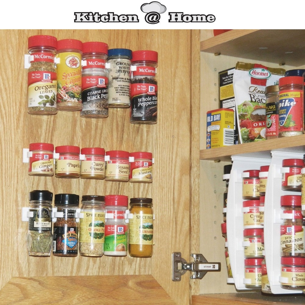 Kitchen Cabinet Spice Organizers
 Aliexpress Buy Plastic Spice Gripper Wall Rack