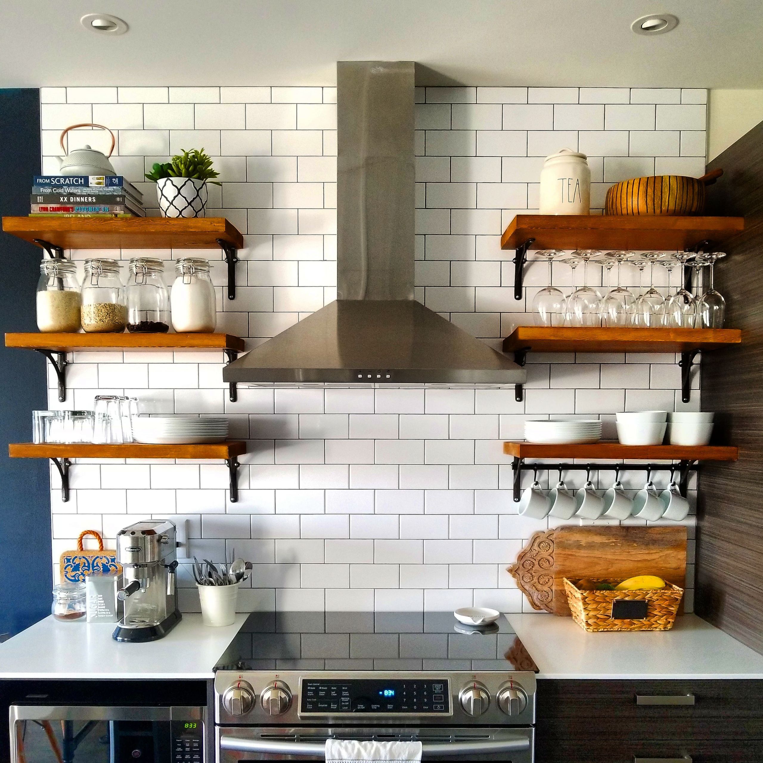 Kitchen Cabinet Storage Shelf
 Open Kitchen Shelving How to Build and Mount Kitchen Shelves