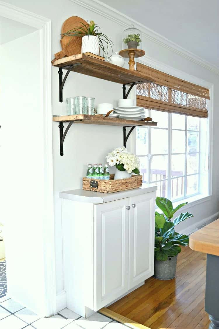 Kitchen Cabinet Storage Shelf
 DIY Kitchen Open Shelving for Under $50