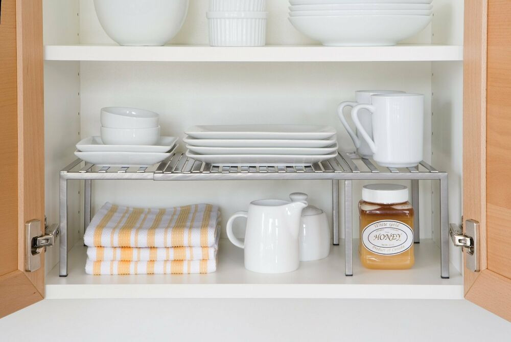 Kitchen Cabinet Storage Shelf
 Kitchen Cabinet Expandable Shelf Organizer Dish Cup Can