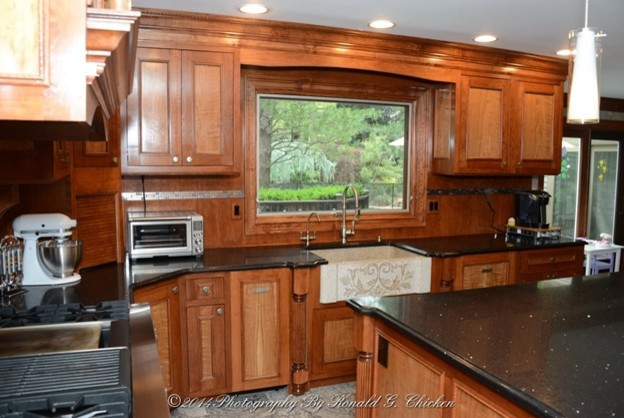 Kitchen Cabinet Valances
 Arched Window Valance in Custom Kitchen Traditional