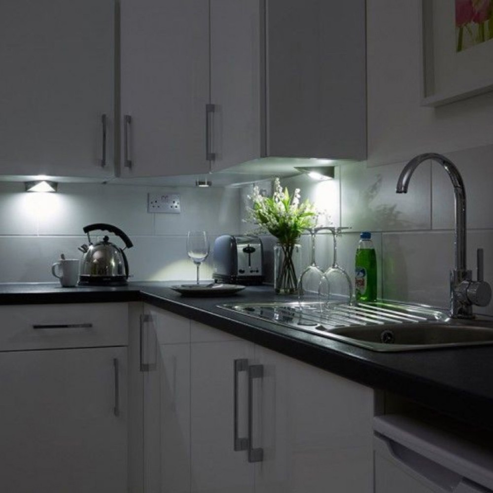 Kitchen Cabinets Led Lighting
 kitchen under cabinet triangle led light in cool white 6000k