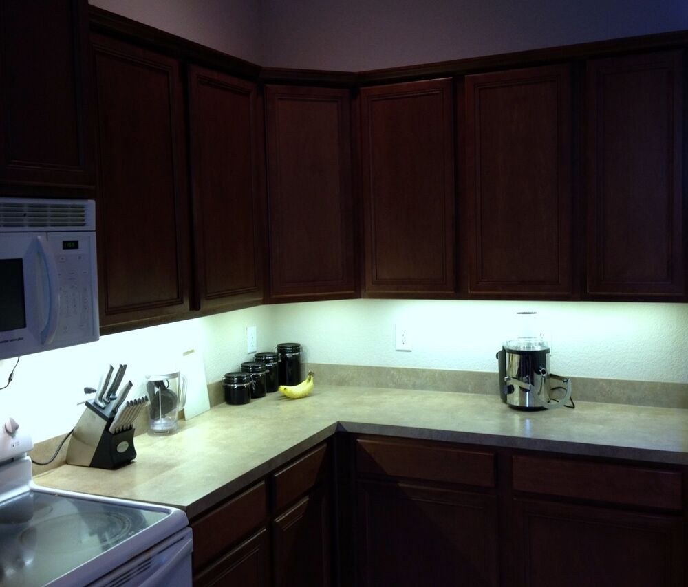 Kitchen Cabinets Led Lighting
 Kitchen Under Cabinet Professional Lighting Kit COOL WHITE