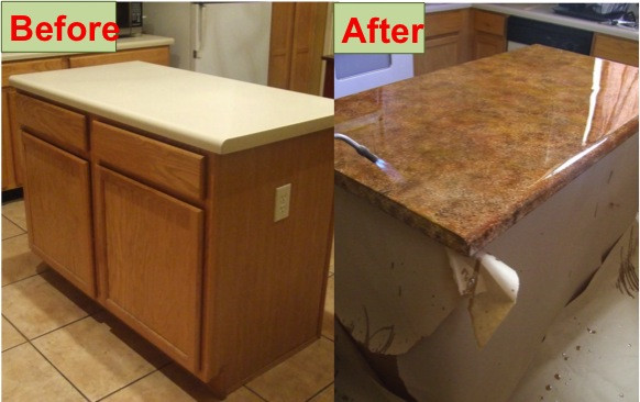 Kitchen Counter Refinish
 Easy DIY Concrete Kitchen Counter Tops A Bud Do It