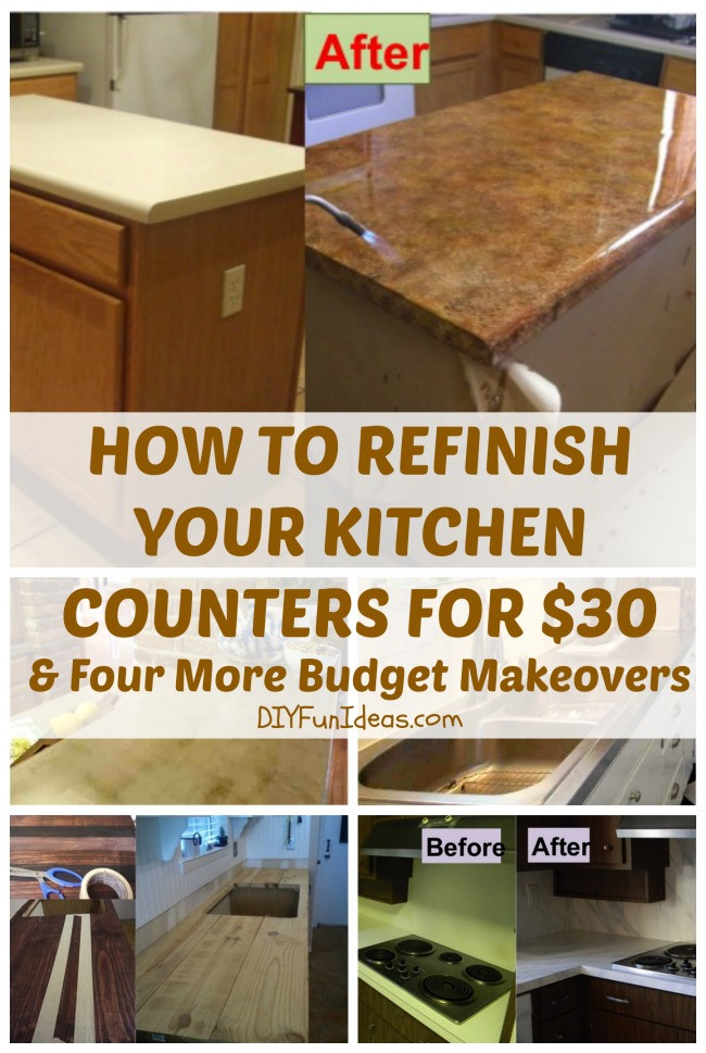 Kitchen Counter Refinish
 How To Refinish Your Kitchen Counter Tops For ly $30