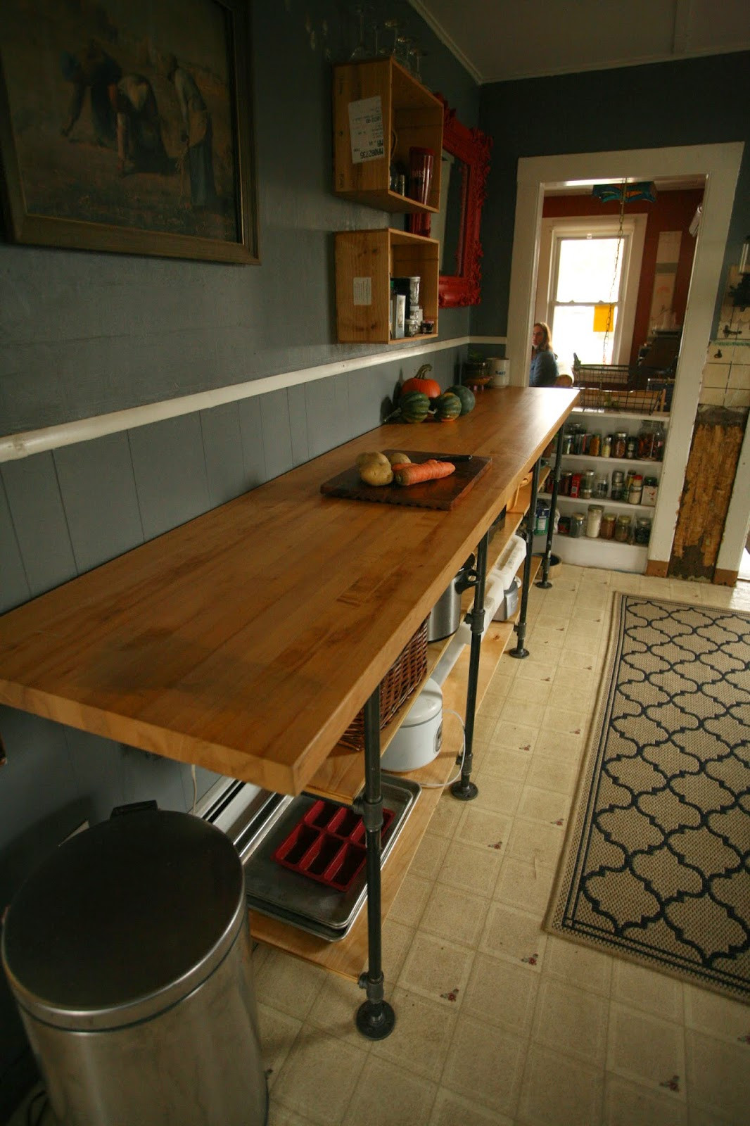 Kitchen Counters Diy
 Whittled Down Life DIY Black Pipe Kitchen Counter