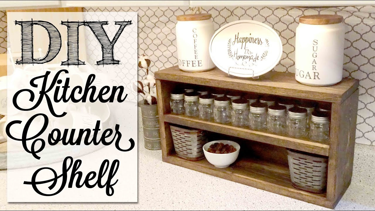 Kitchen Countertop Shelf
 DIY Kitchen Counter Shelf