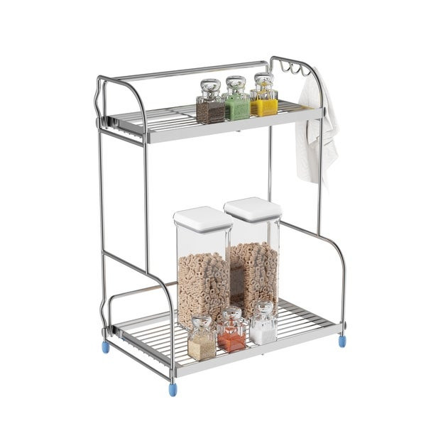 Kitchen Countertop Shelf
 Shop 2 Tiered Countertop Storage Shelves with 3 Side Hook