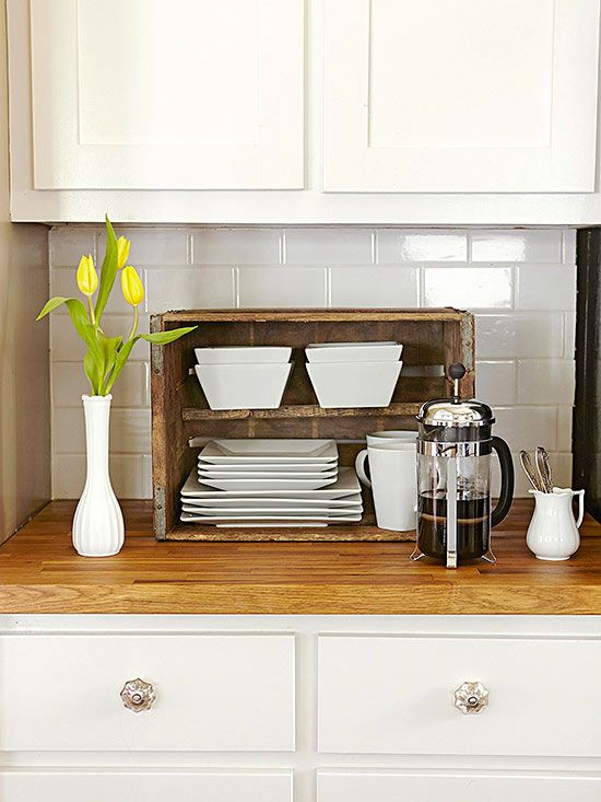 Kitchen Countertop Storage Ideas
 Wooden Crates In Kitchen A Brilliant Idea To Add Extra