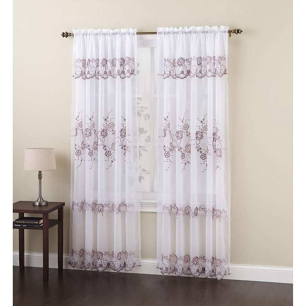 Kitchen Curtains At Sears
 $10 98 Embroidered Voile Panel Sheer Beauty from Sears