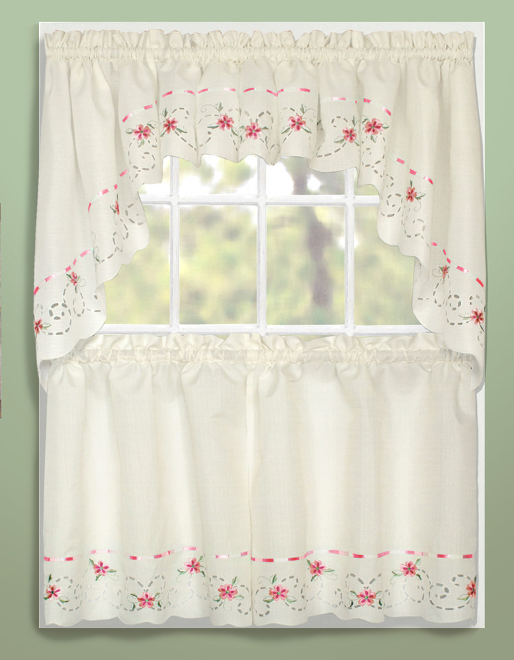 Kitchen Curtains Swag
 Rachael Tier & Swag Curtains Rose United Curtains