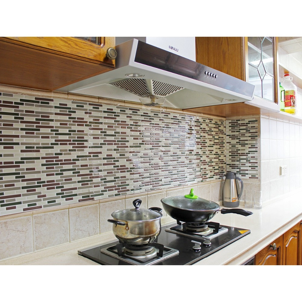 Kitchen Decals For Backsplash
 Fancy fix Vinyl Peel and Stick Decorative Backsplash