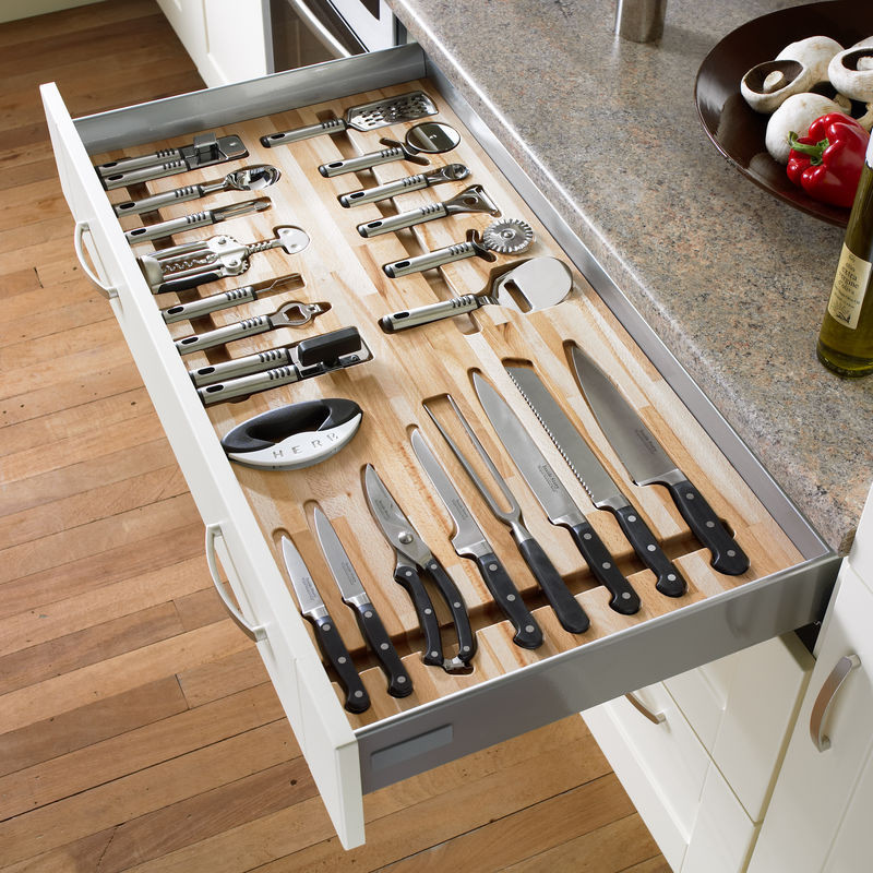 Kitchen Drawer Knife Organizer
 6 Great Kitchen Storage Solutions Simply Kitchens