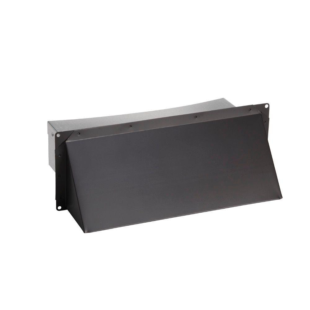 Kitchen Exhaust Vent Wall Cap
 Broan NuTone Steel Wall Cap in Black for 3 25 in x 14 in