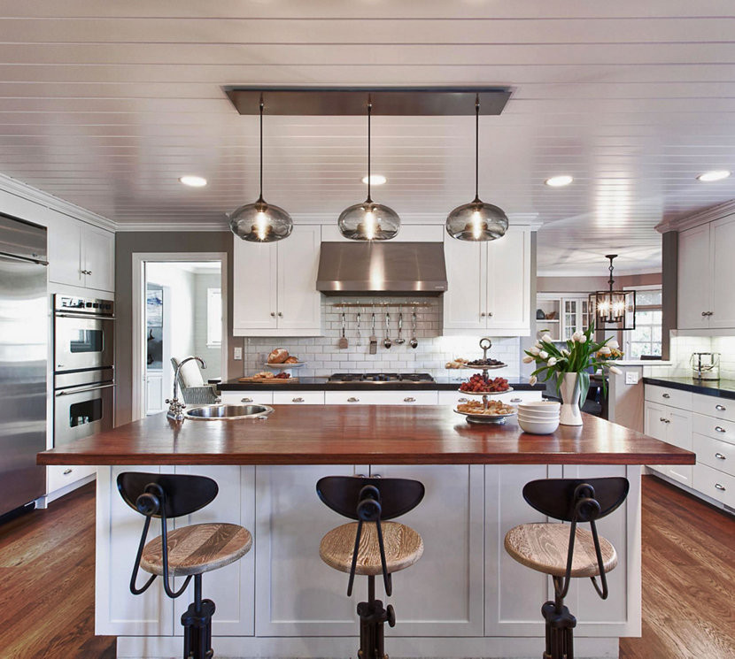 Kitchen Island Pendant Lights
 Kitchen Island Pendant Lighting in a Cozy California Ranch