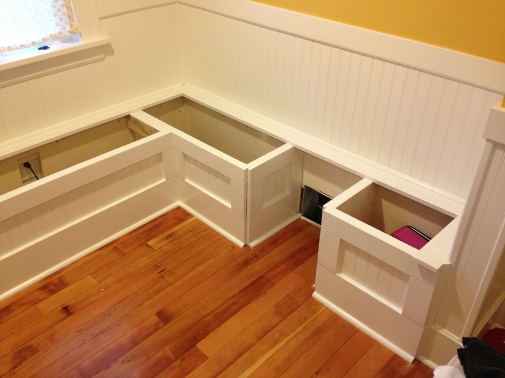 Kitchen Nooks With Storage
 DIY Custom Kitchen Nook Storage Benches