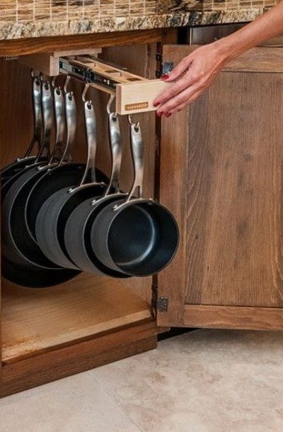 Kitchen Pots And Pan Organizer
 16 superb ways to save space in your kitchen