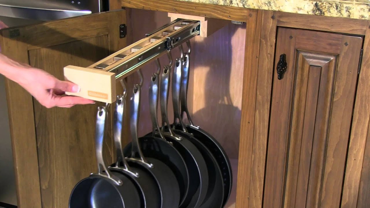 Kitchen Pots And Pan Organizer
 Glideware Single Cabinet Organizer at Glideware