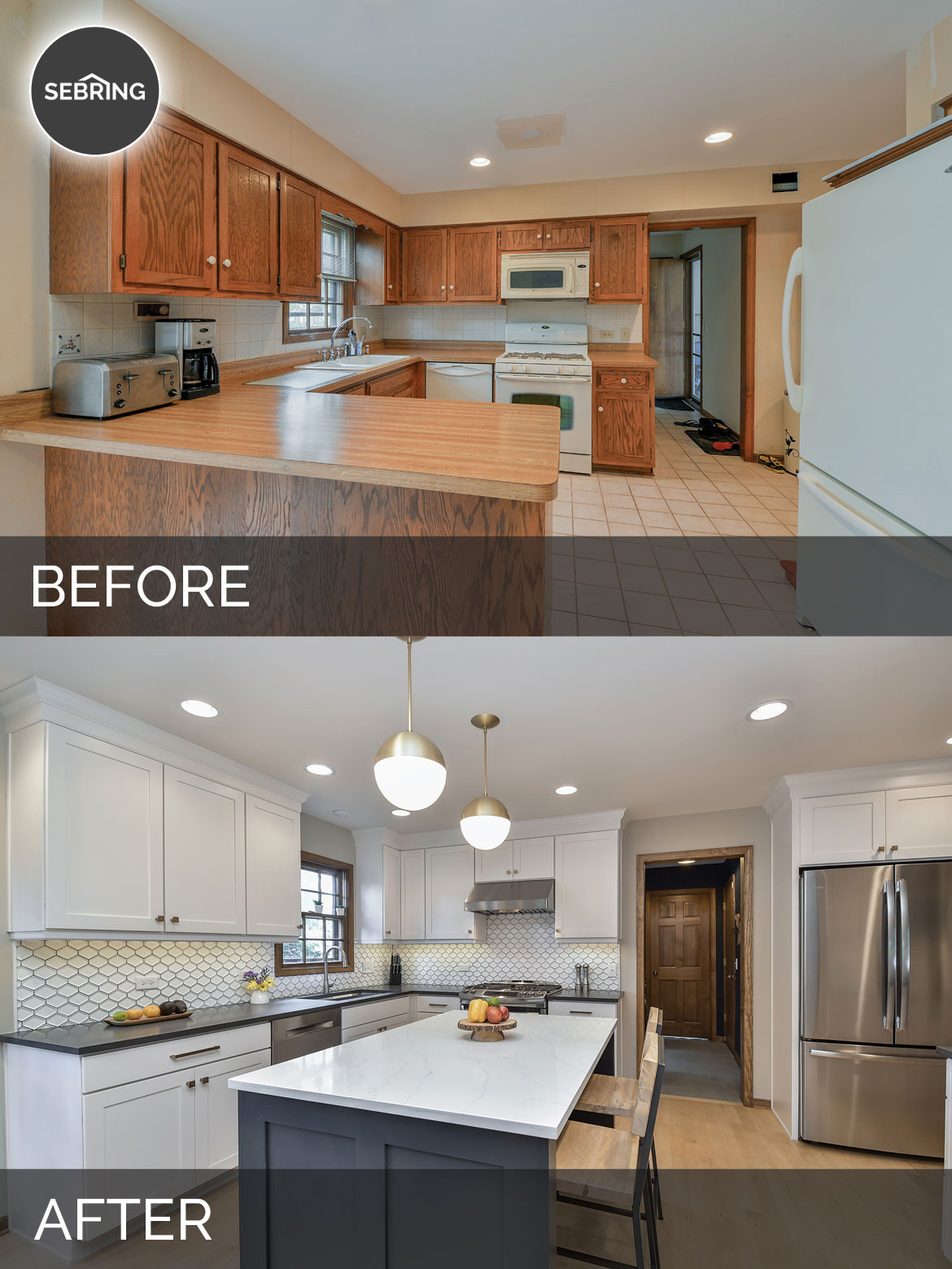 Kitchen Remodels Before And After
 Justin & Carina’s Kitchen Before & After