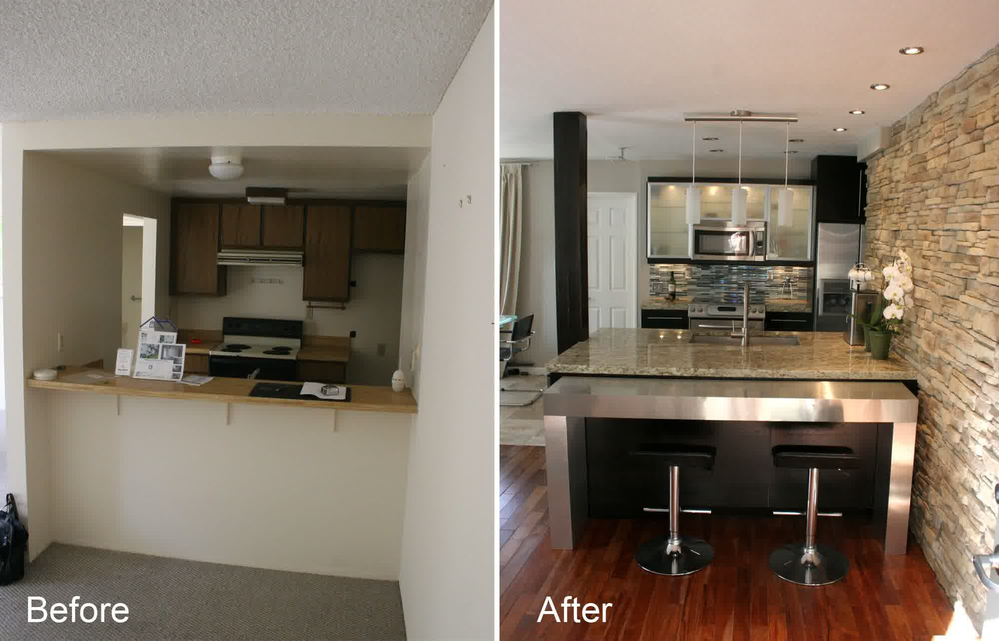Kitchen Remodels Before And After
 Small Kitchen Remodel Before and After for Stunning and