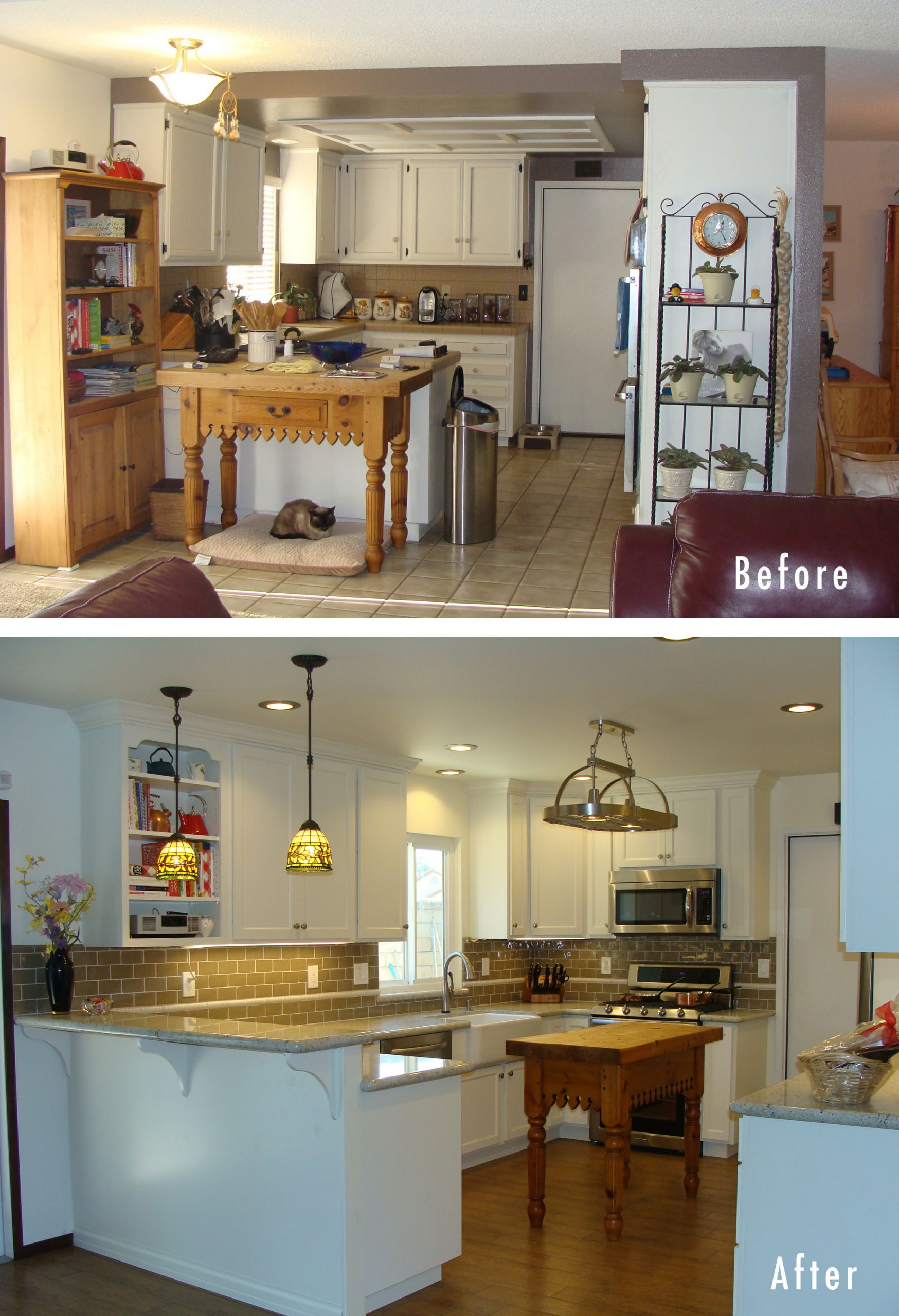 Kitchen Remodels Before And After
 Get the Fresh and Cool Outlook Inspiration with Kitchen
