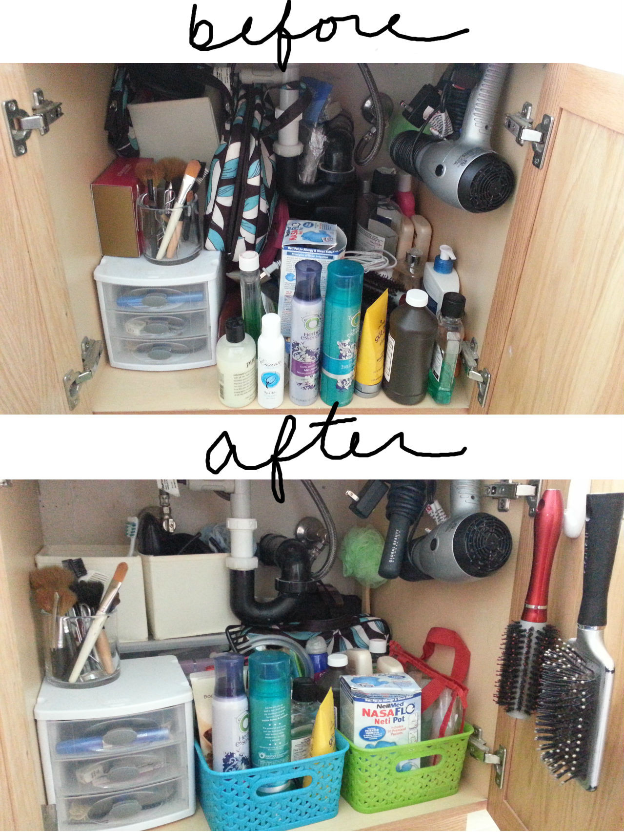 Kitchen Sink Organization
 Mission Possible – Organizing under the kitchen sink