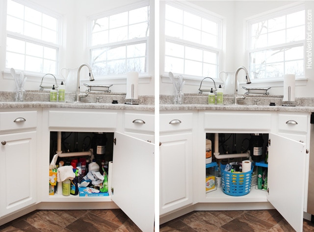 Kitchen Sink Organization
 How to Organize Under Your Kitchen Sink How to Nest for