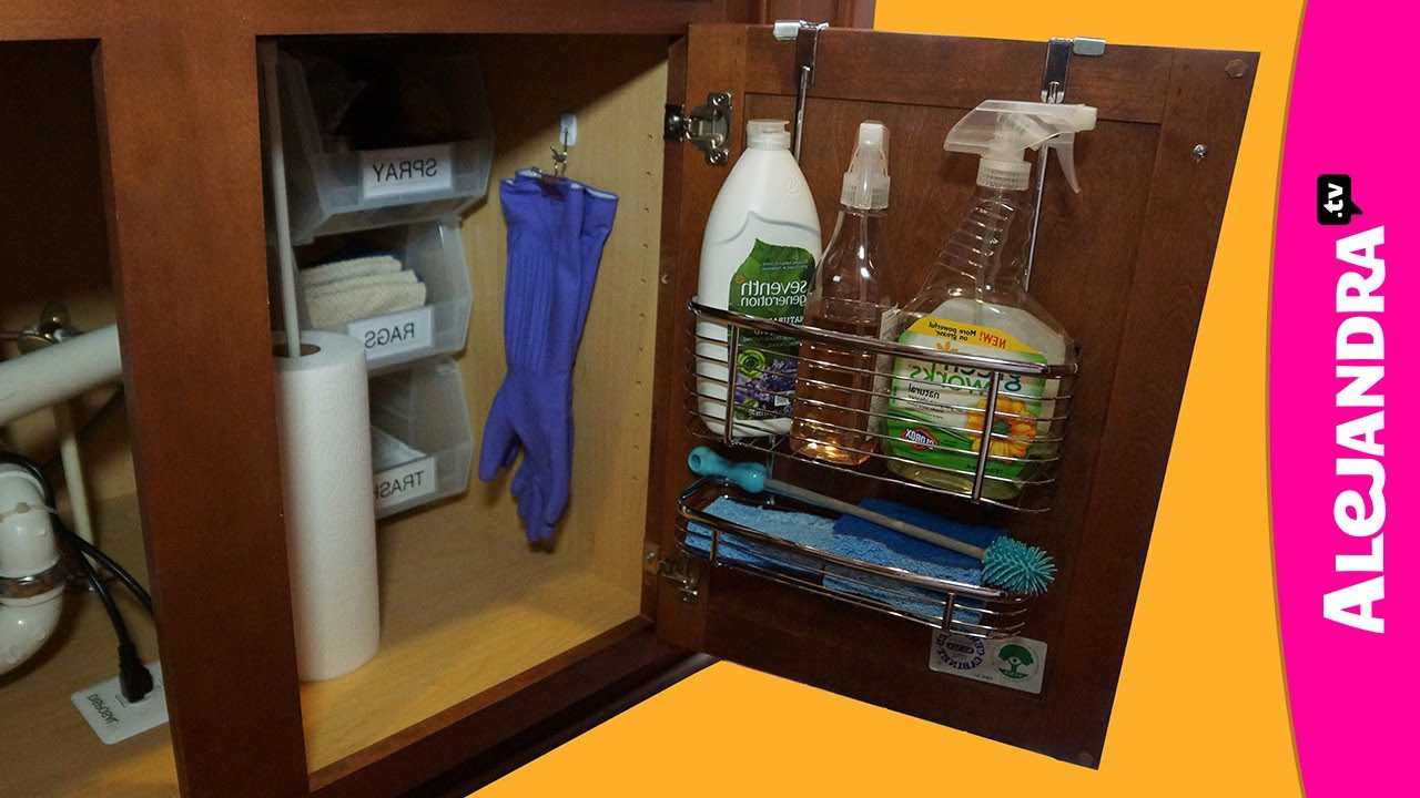 Kitchen Sink Organization
 How to Organize Under the Kitchen Sink Cabinet