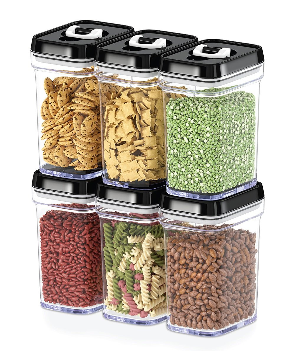 Kitchen Storage Bins
 Dwellza Kitchen Airtight Food Storage Containers with Lids