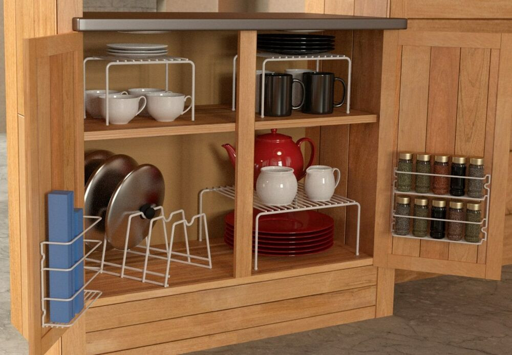 Kitchen Storage Organizer
 6 Piece Kitchen Cabinet Pantry Shelf Organizer Door