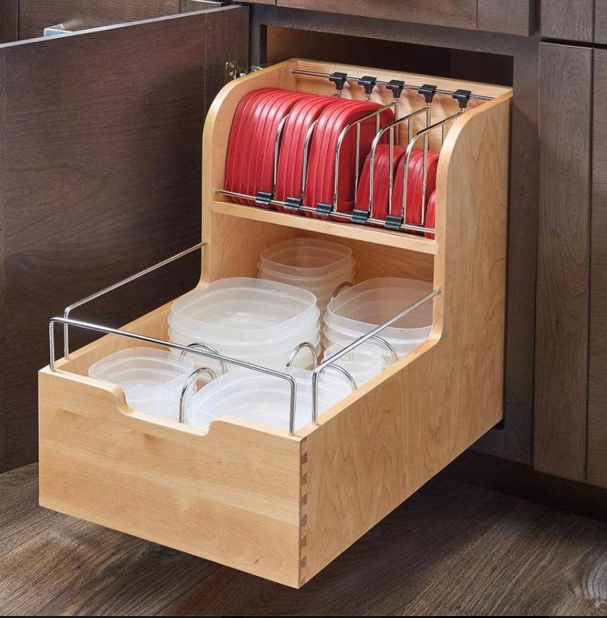 Kitchen Storage Organizer
 Food Storage Container Organizer