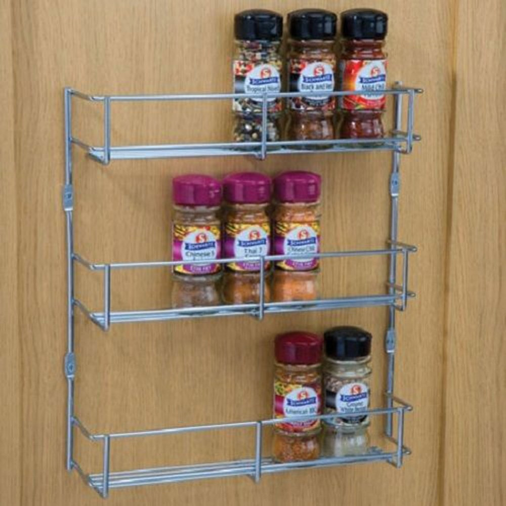 Kitchen Storage Rack
 1 Pc Stainless Steel Kitchen Storage Rack Shelf Two Three