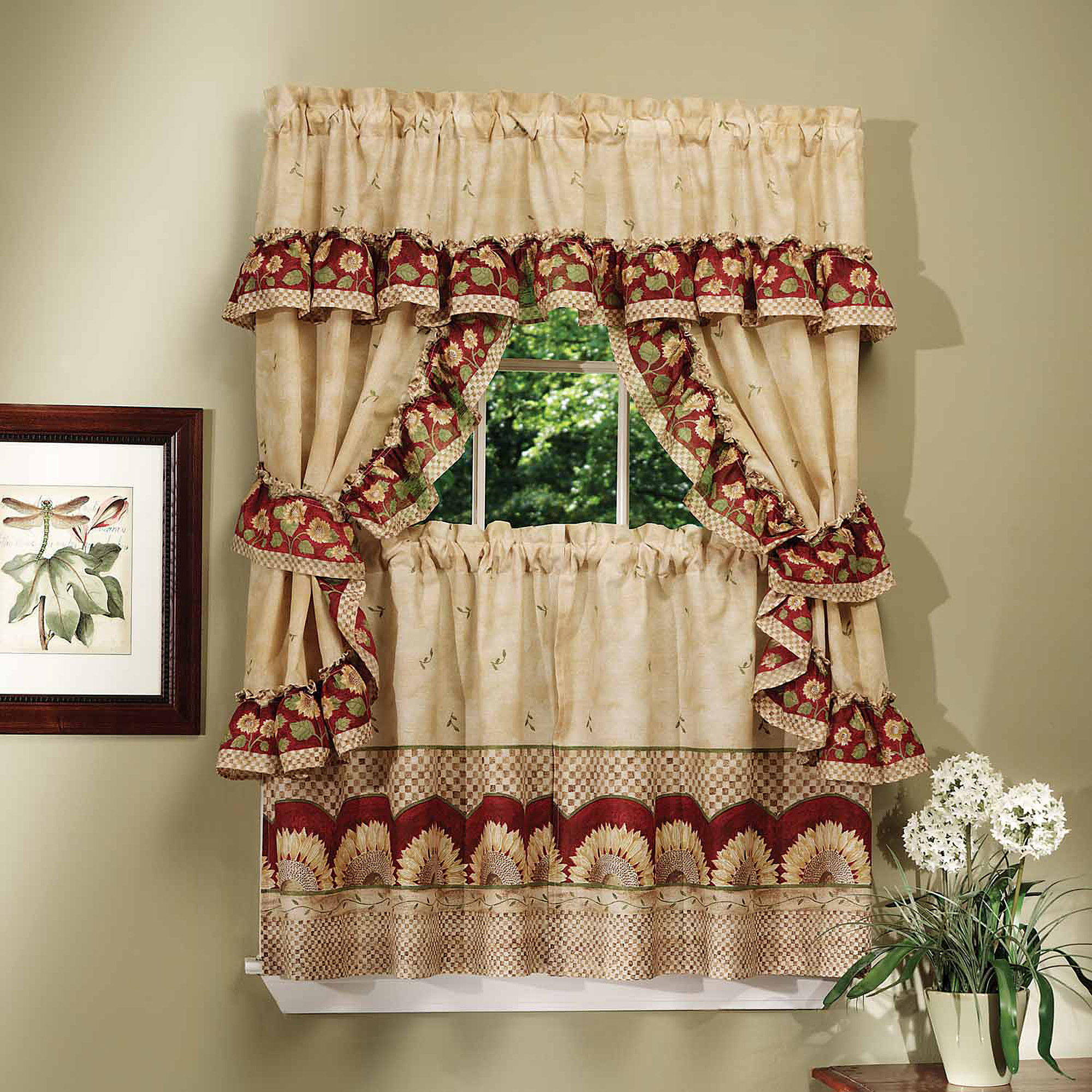 35 Captivating Kitchen Tier Curtains - Home, Family, Style and Art Ideas