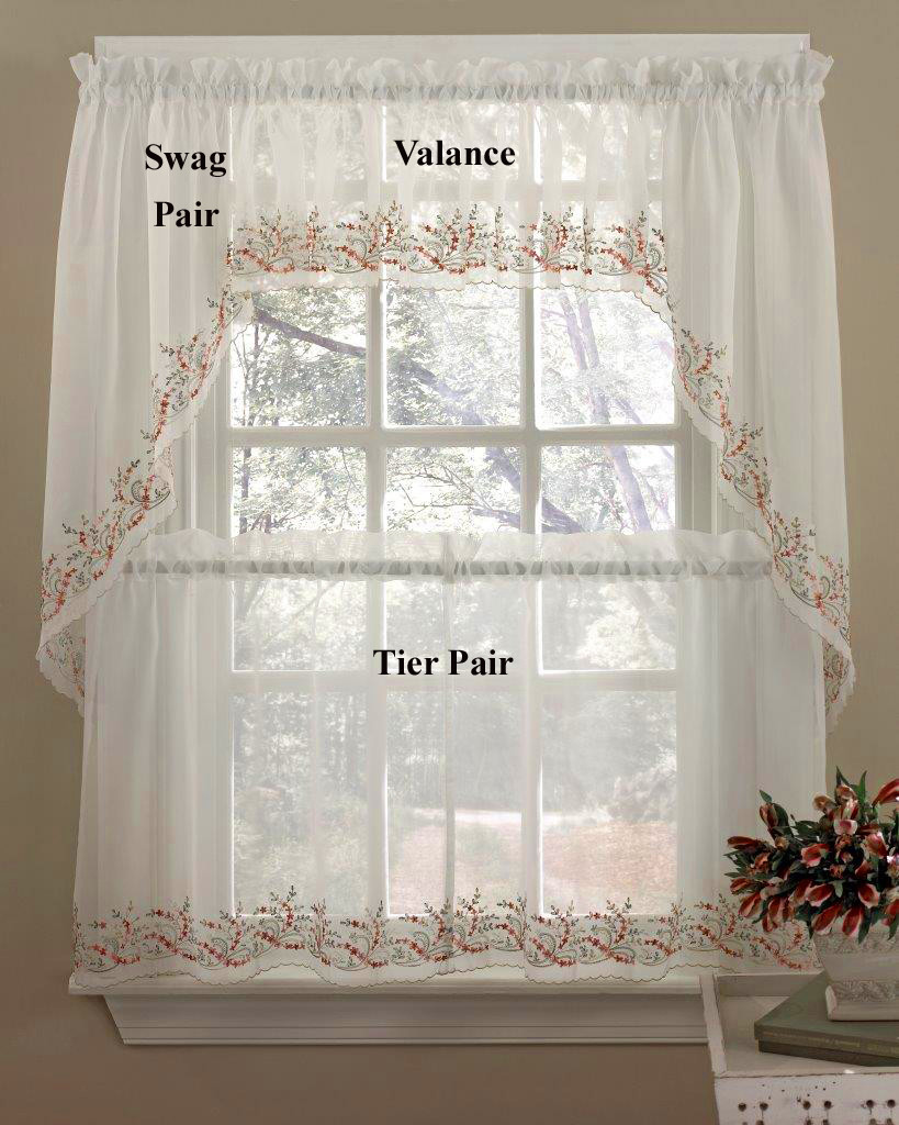 Kitchen Tier Curtains
 Heather Tier Kitchen Curtains