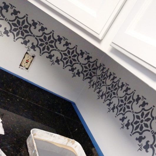 Kitchen Tile Stencils
 Paint A Pinterest Worthy Faux Tile Kitchen Backsplash