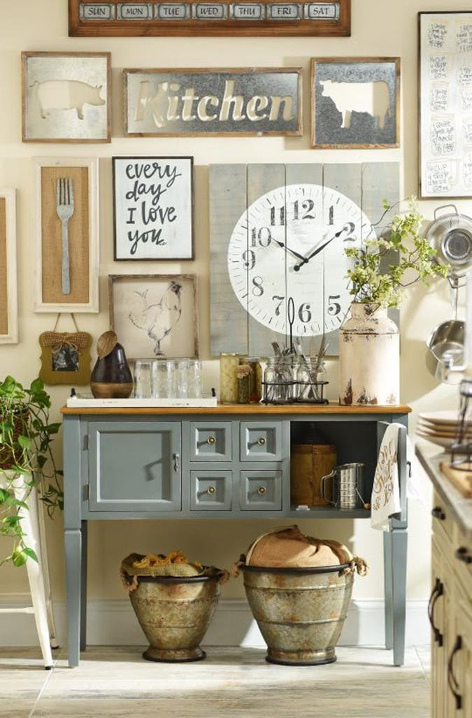 Kitchen Wall Decorating Ideas
 38 Stunning Rustic Kitchen Wall Decorating Ideas HomeCoach