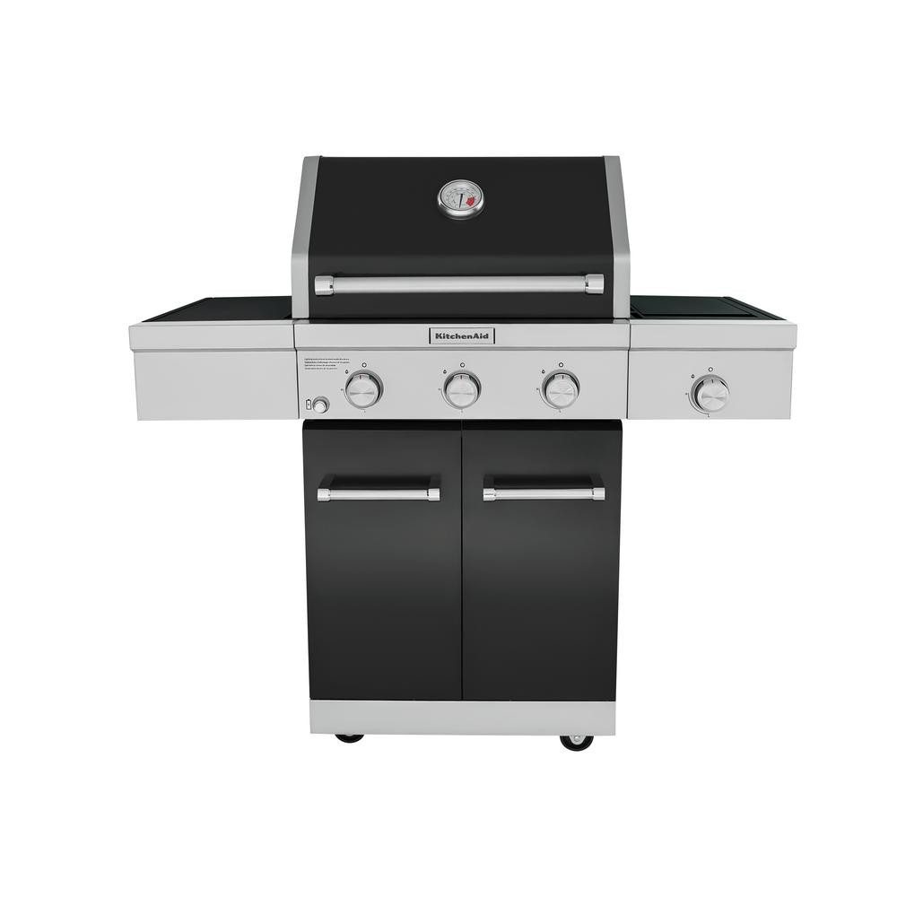 Kitchenaid Outdoor Grill
 KitchenAid 3 Burner Propane Gas Grill in Black with