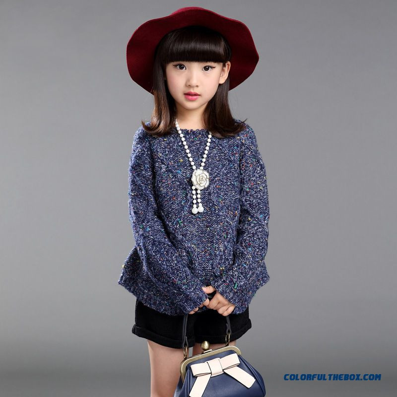 Korean Kids Fashion
 Cheap 2016 New Korean Fashion Color Blended Yarn Sweater