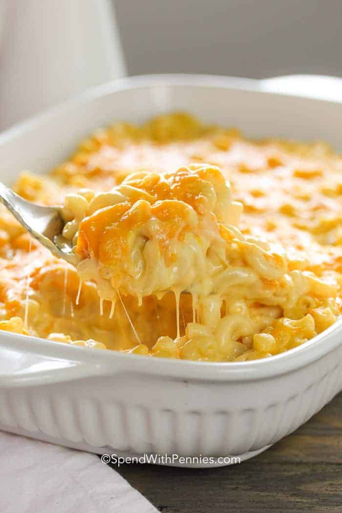 baked macaroni and cheese with egg