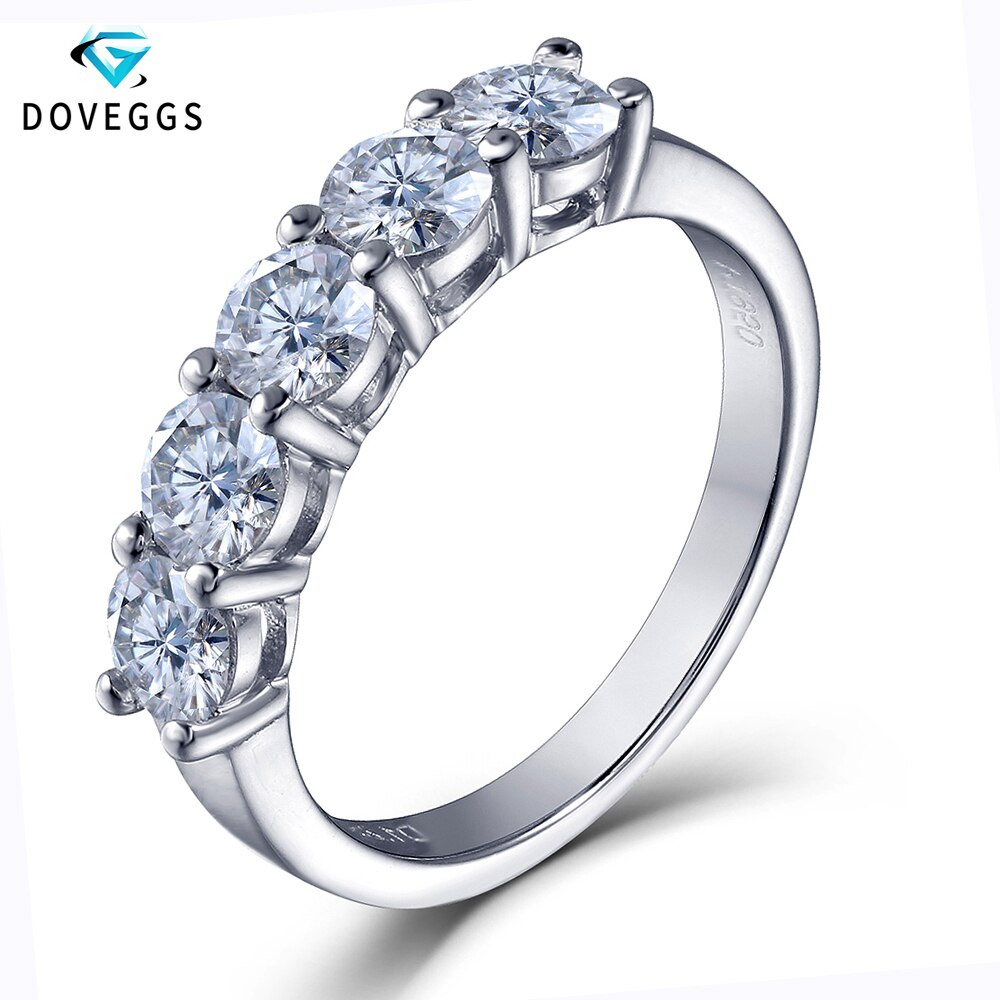 Lab Created Diamond Engagement Rings
 DovEggs 14K 585 White Gold 1 25ctw FG Color Lab Created