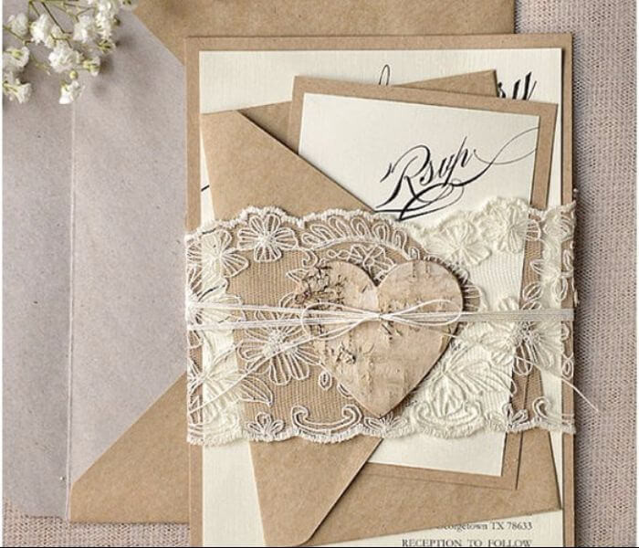 Lace Wedding Invitations DIY
 10 Wonderful DIY Wedding Invitations Kits