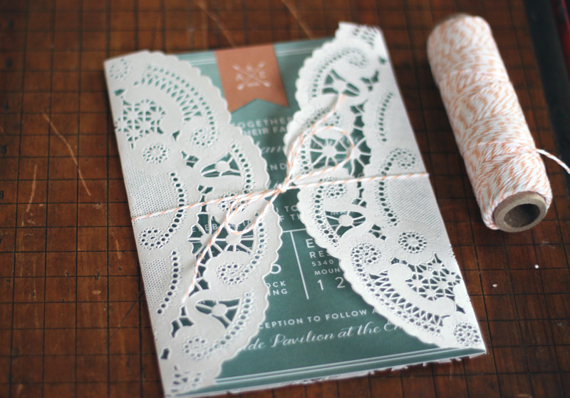 Lace Wedding Invitations DIY
 Oh What Love DIY A Lace Doily Wedding Invitation Sleeve