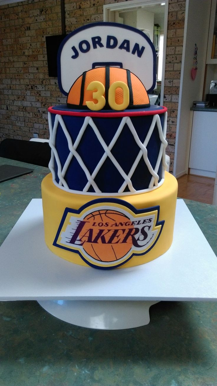 Lakers Birthday Cake
 LA Lakers cake