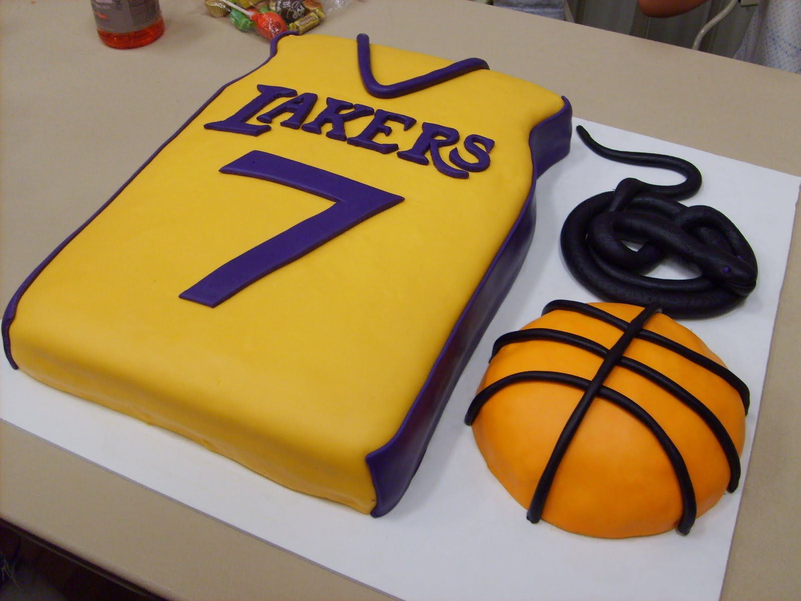 Lakers Birthday Cake
 The Open Pantry L A Lakers Cake