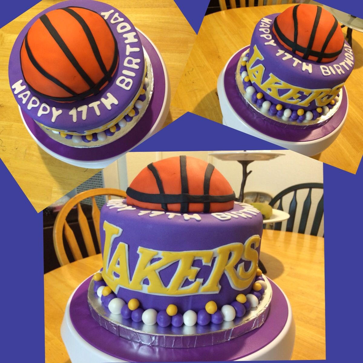 Lakers Birthday Cake
 Lakers birthday cake Cakes Pinterest