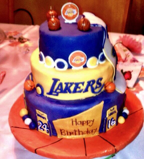 Lakers Birthday Cake
 Lakers birthday cake Cakes By ME