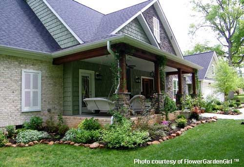 Landscape Around Front Porch
 Landscaping with Rocks Around Your Porch