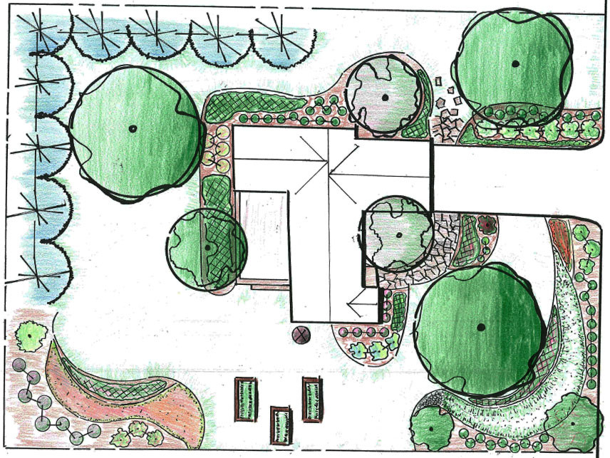 Landscape Design Drawing
 Step 1 Plan Before You Plant Jersey Friendly Yards